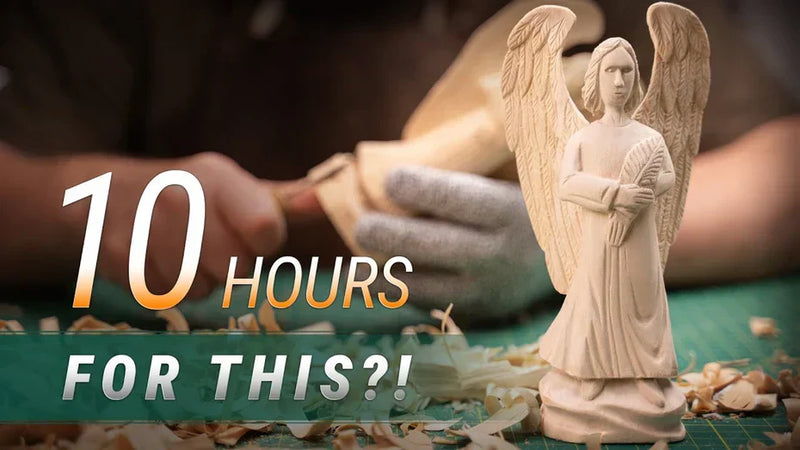 Carving a Guardian Angel in Wood – One Block, One Timeless Figure
