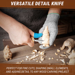 Detail Carving Knife – Wood Carving Knife for Details & Small Projects – C8