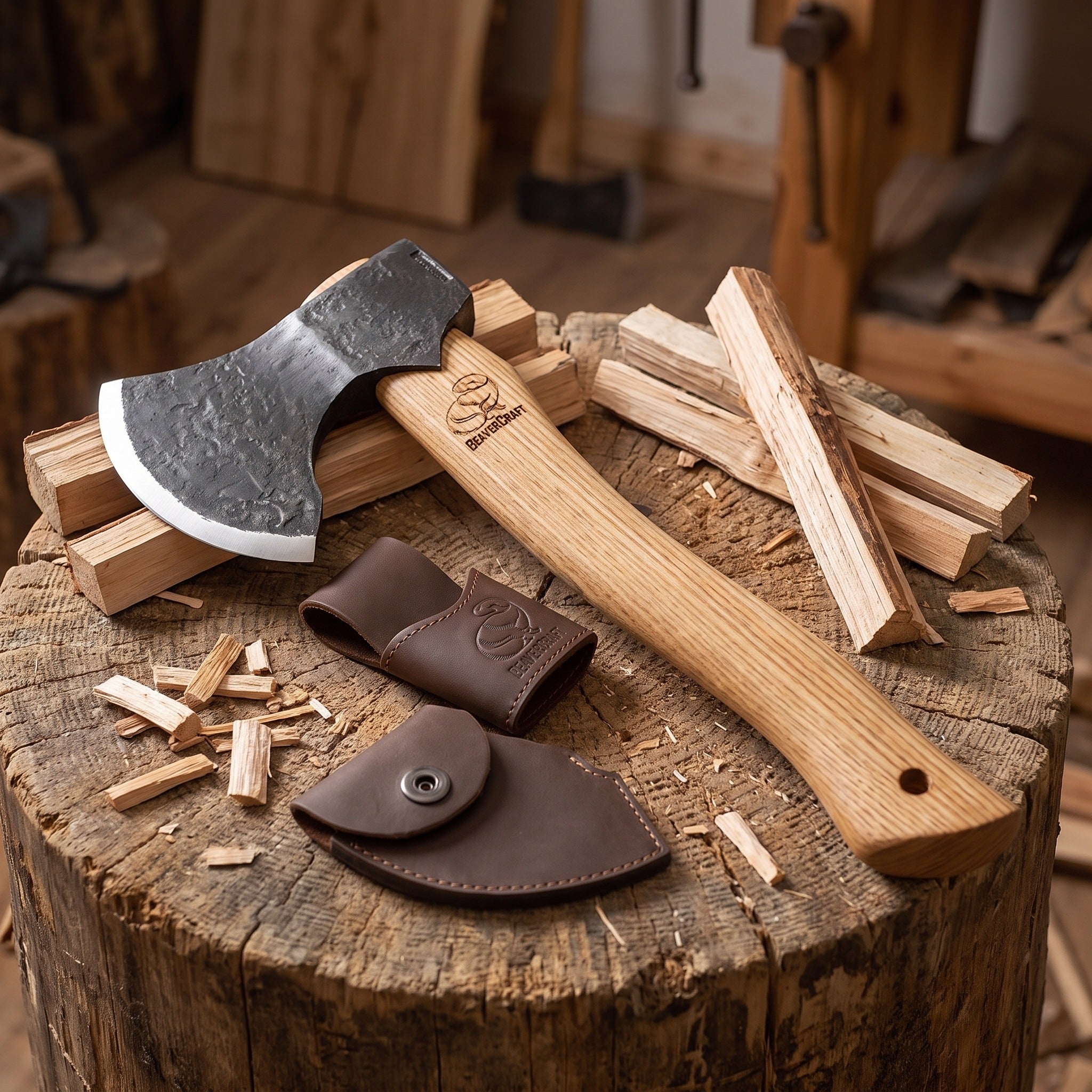 Bushcraft Splitting Hatchet – BeaverCraft Tools