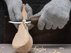 S01X Luxus-Löffelschnitzset Mit Walnussgriffen (schwarz)