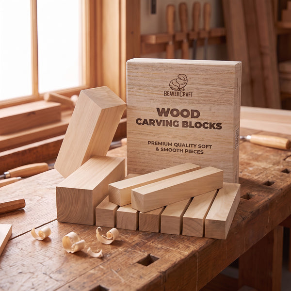Set of Elm Carving Blocks