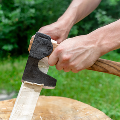 Bushcraft Hatchet – Compact Long-Bearded Axe for Carving & Camping – AX6