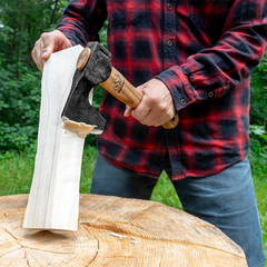 Bushcraft Hatchet – Compact Long-Bearded Axe for Carving & Camping – AX6