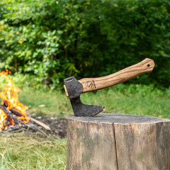 Bushcraft Hatchet – Compact Long-Bearded Axe for Carving & Camping – AX6