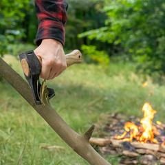 Bushcraft Hatchet – Compact Long-Bearded Axe for Carving & Camping – AX6