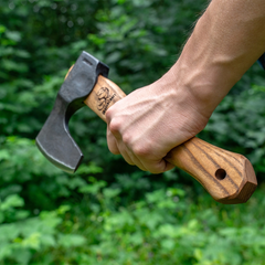 Bushcraft Hatchet – Compact Long-Bearded Axe for Carving & Camping – AX6