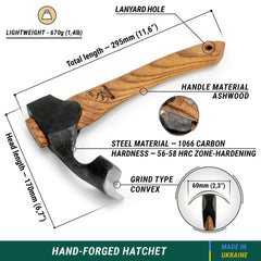 Compact Wood Carving Adze