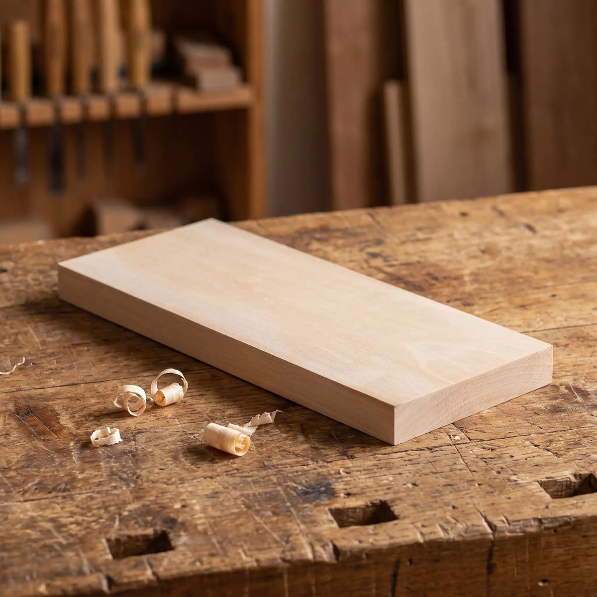 Basswood Chip & Relief Carving Board, 100×250 mm
