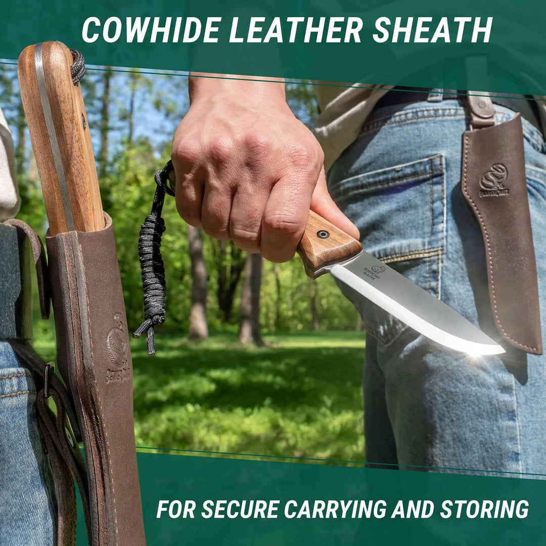 Carbon Steel Bushcraft Knife