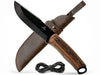 BSH4 Dusk – Carbon Steel Bushcraft Knife Walnut Handle with Leather Sheath