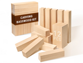 Set of Basswood Carving Blocks 12pcs