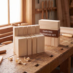 Basswood Carving Block Set, 12 pcs