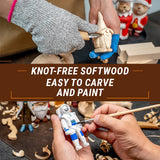 BW12 - Set of Basswood Carving Blocks 12pcs