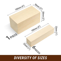 Set of Basswood Carving Blocks