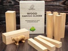 BW10 Alder - Set of Alder Carving Blocks, 10 pcs