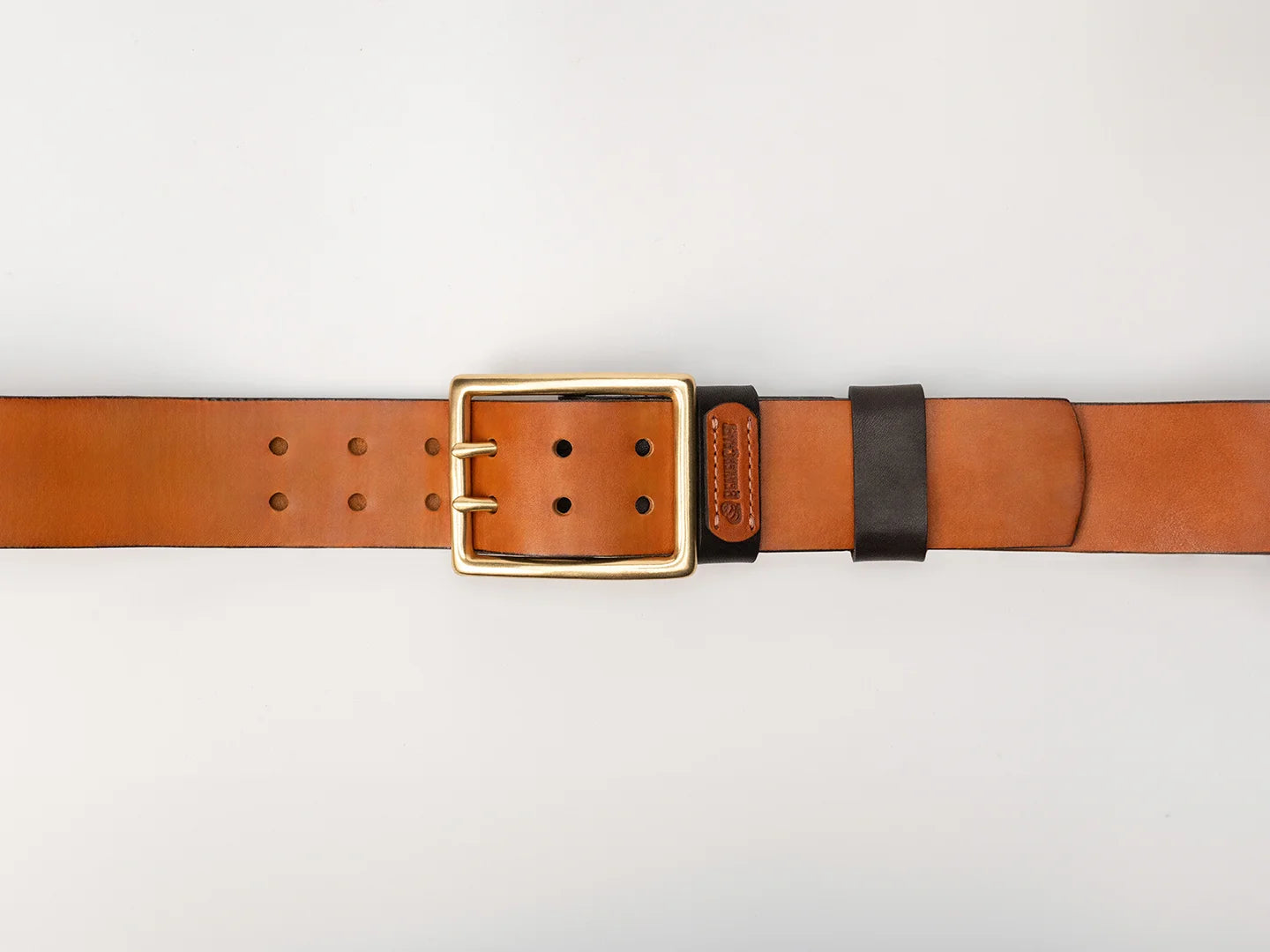 Double-Prong Bushcraft Leather Utility Belt
