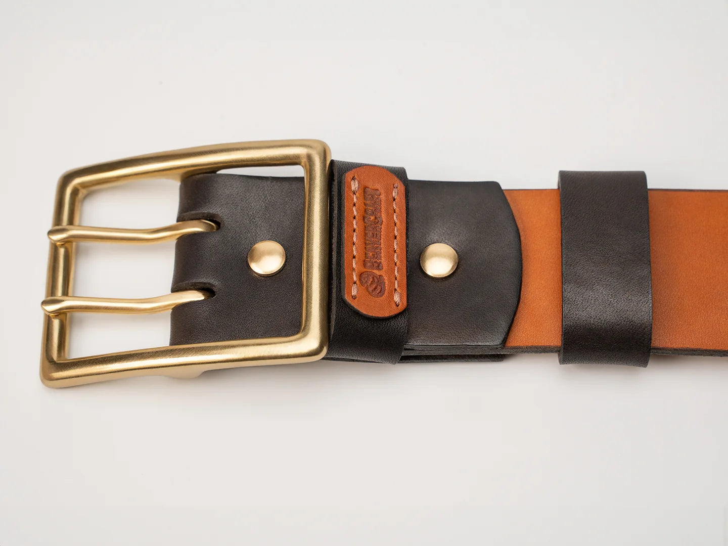 Double-Prong Bushcraft Leather Utility Belt