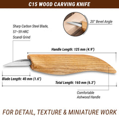 Detail Wood Carving Knife - C15