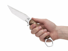 Camping Knife with Leather Sheath