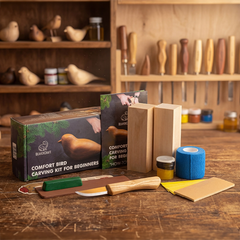 Comfort Bird Carving Kit - Complete Starter Whittling Kit for Beginners Adults Teens and Kids - DIY01