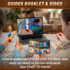 DIY03 – Zauberer-Schnitzset – Starter-Schnitzset für Kinder, Jugendliche und Erwachsene
