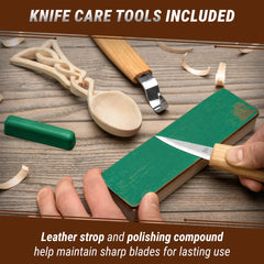 Celtic Spoon Carving Kit – Complete Starter Whittling Kit for Beginners – DIY04