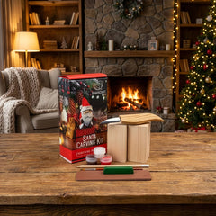 Santa Carving Kit – Complete Starter Whittling Kit for Beginners, Kids & Adults – DIY06