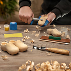 Wooden Clogs Carving Kit – Complete Starter Wood Carving Kit – DIY10