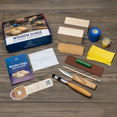 Wooden Clogs Carving Kit – Complete Starter Wood Carving Kit – DIY10
