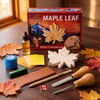 Maple Leaf Carving Kit – Complete Relief Carving Kit for Beginners, Kids & Adults
