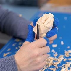Kit de sculpture sur bois DIY Lapins joyeux