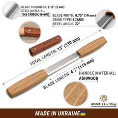 DK2S – Zugmesser mit Lederscheide