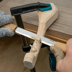 Cuchillo de desbaste con funda de cuero - DK2S