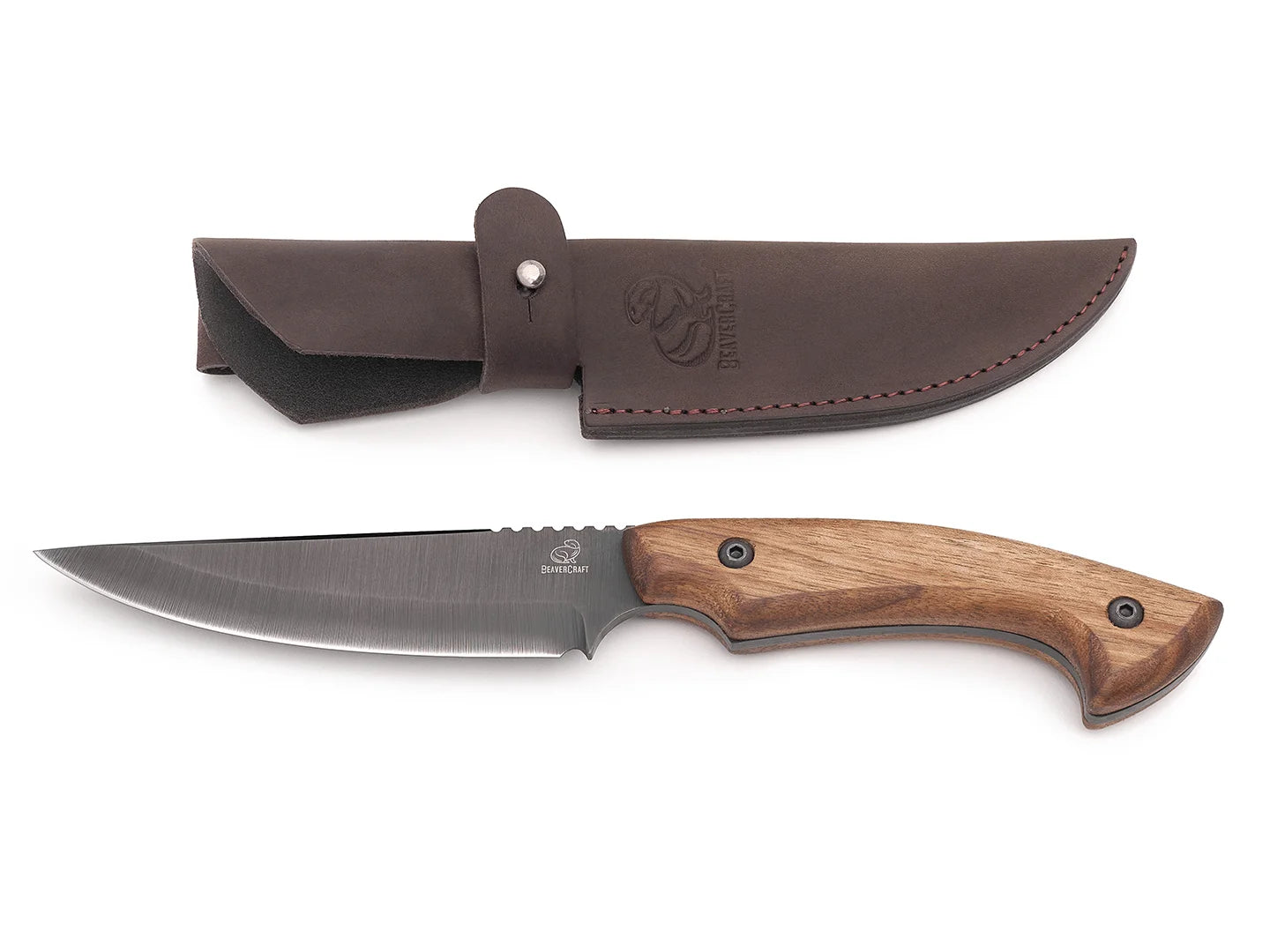 Hunting Knife with Leather Sheath