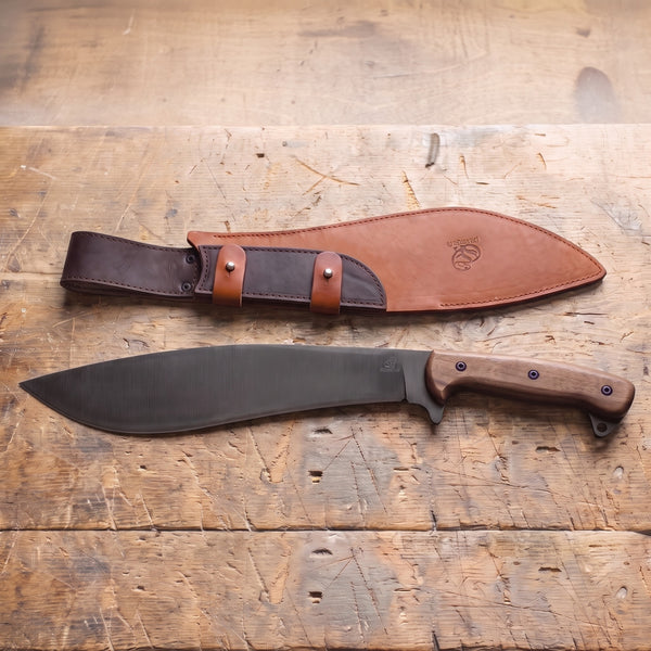 Kukri Bushcraft Knife with Leather Sheath