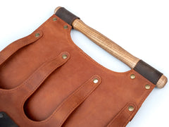 Leather Beer Carrier 6-Pack Bottle Caddy