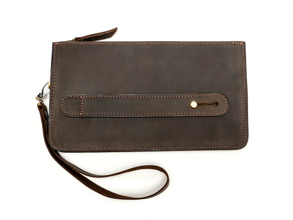 Black And Brown Leather Purse For Men