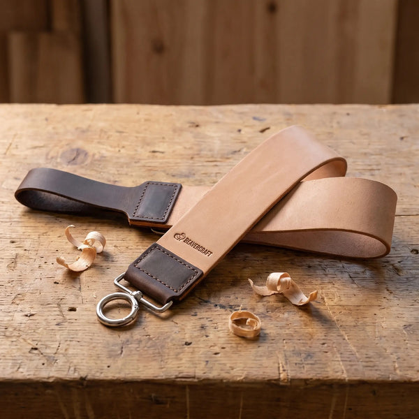 Double-Sided Leather Hanging Strop