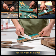 Dual-Sided Leather Paddle Strop
