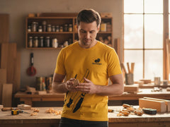 BeaverCraft Herren-T-Shirt (Gelb)