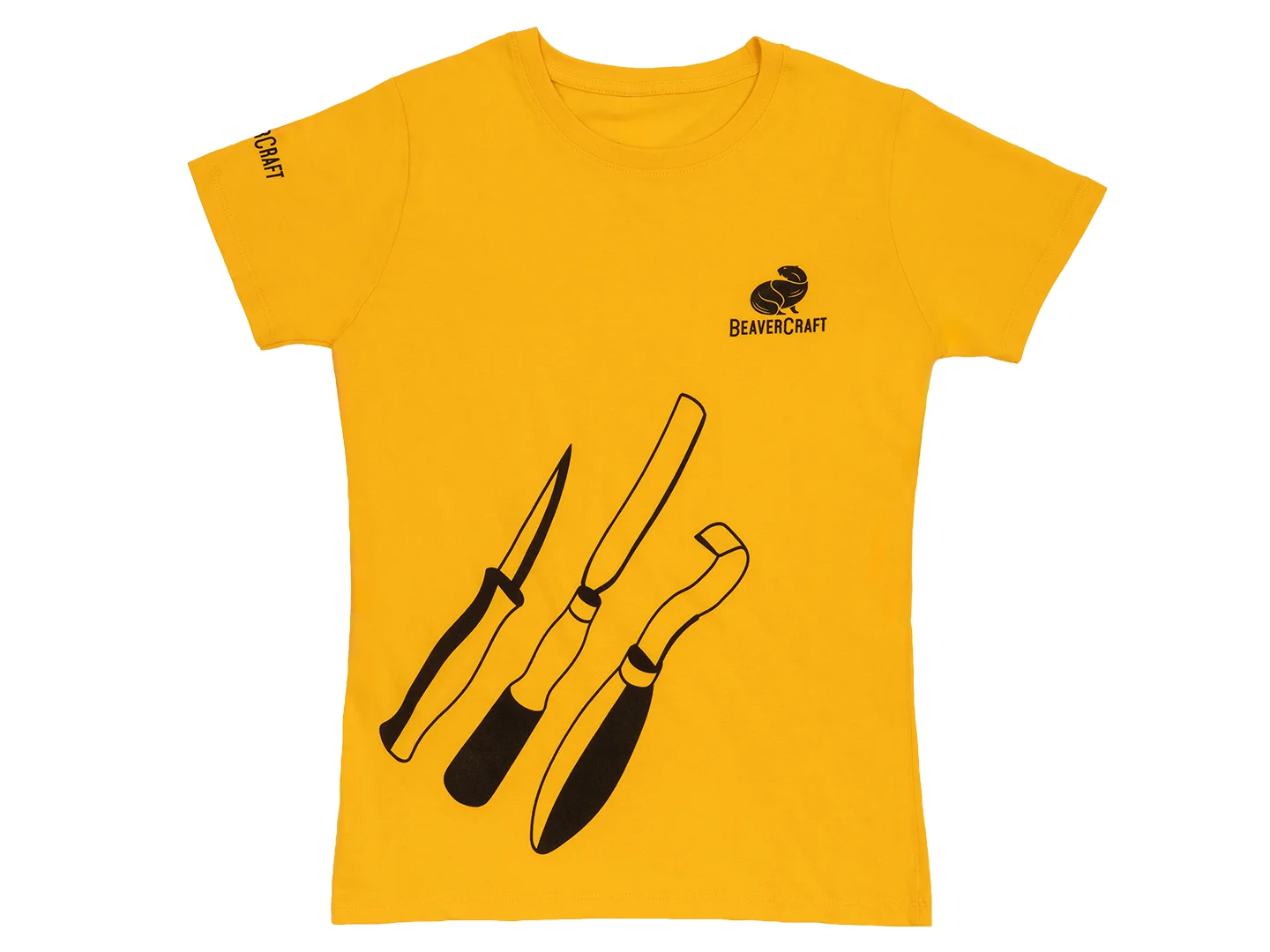 T-Shirt Homme BeaverCraft (Jaune)