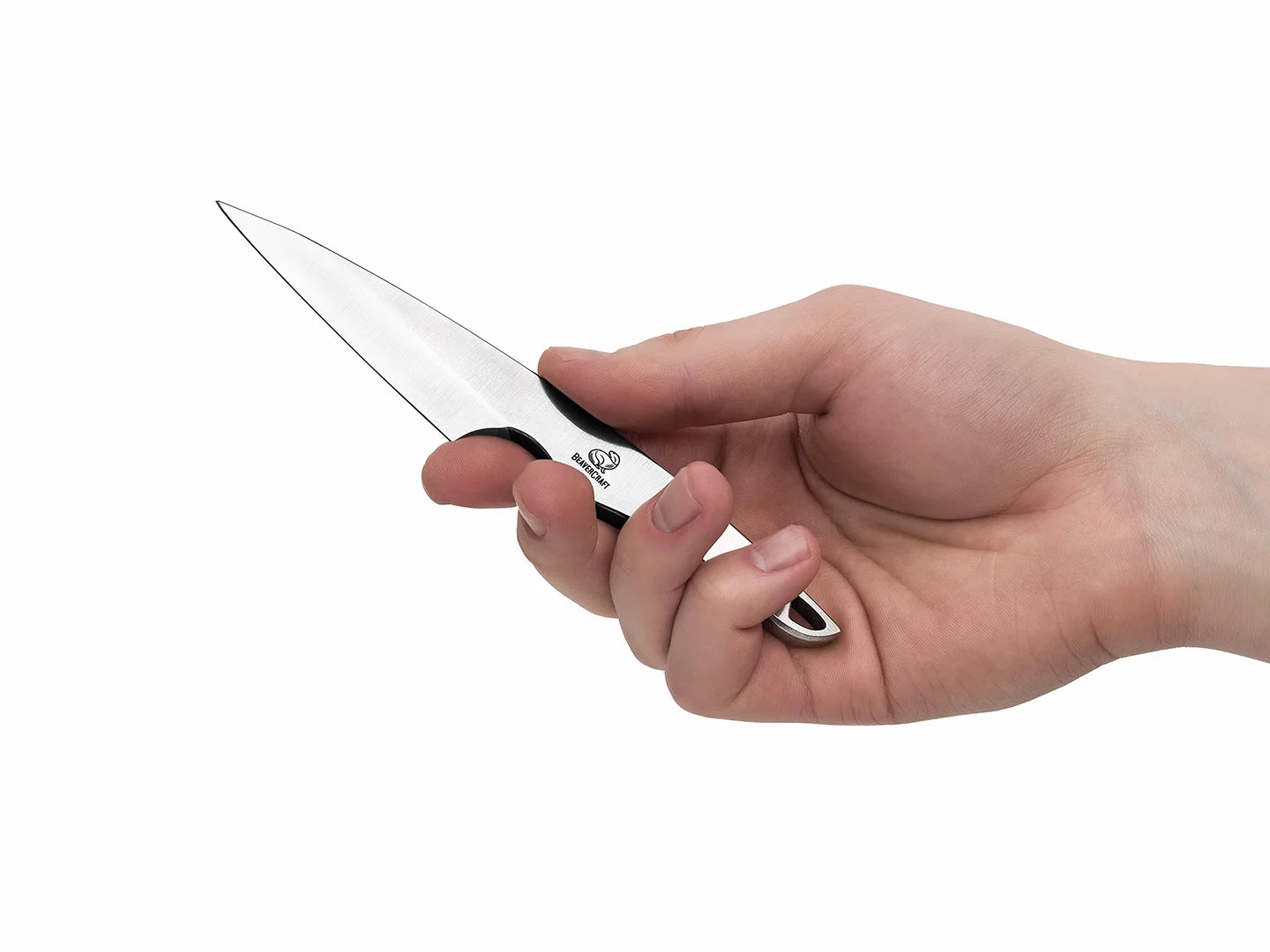 Neck Knife with Leather Sheath