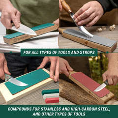 Set of 3 Polishing Compounds (Red, White, Green) - P03