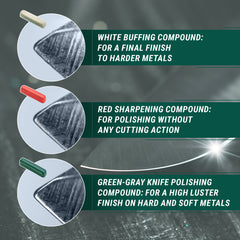 Set of 3 Polishing Compounds (Red, White, Green) - P03
