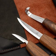 Deluxe Spoon Carving Set With Walnut Handles - S13X