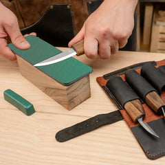 Deluxe Spoon Carving Set With Walnut Handles - S13X