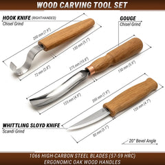 Spoon Carving Set with Gouge - S14