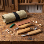 Left-Handed Spoon & Whittling Knife Set, 3 pcs