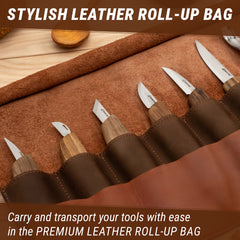 Deluxe Wood Carving Set With Walnut Handles – S18X