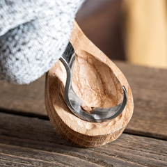 Cuchillo para tallar cucharas (25 mm) con mango de roble - SK1 Oak